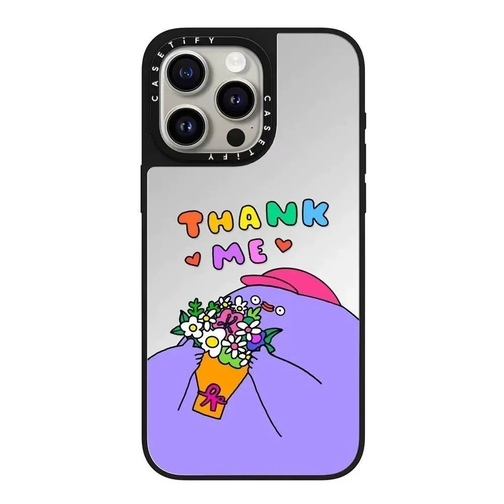 CASET Collaborative Quirky World iPhone 16 pro Max Case Anti-Fall Mirror Finish Phone Cover for Apple Devices CASET Collaborative Quirky World iPhone 16 pro Max Case Anti-Fall Mirror Finish Phone Cover for Apple Devices
